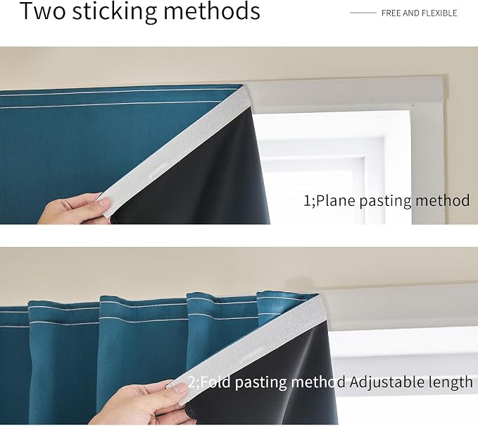 JILRON Magic Tape Stick on Portable Curtains - Image 7