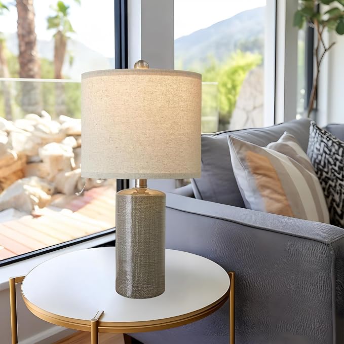 G-SAFAVA 20.25" Small Table Lamps Set of 2 Modern Ceramic Lamps - Image 8