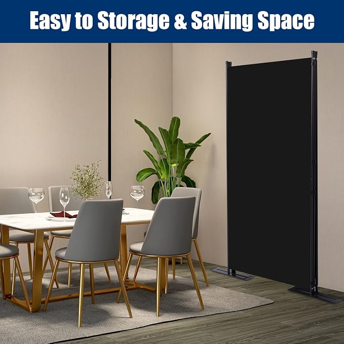 Room Divider 3 Panel-102''Wide, 6FT Room Dividers and Folding Privacy Screen | - Image 5