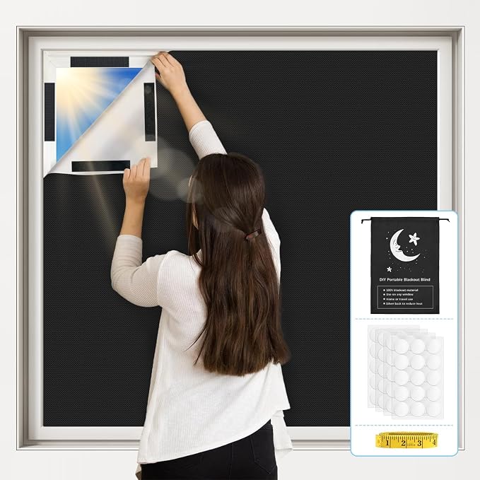 Vanten Upgraded Blackout Curtains, 100% Blackout Material by Vanten