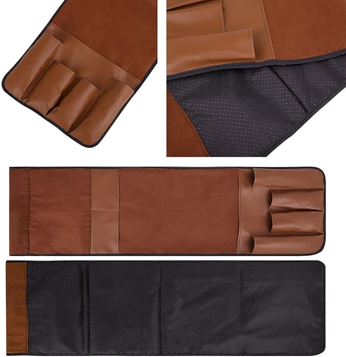 5 Pockets TV Remote Control Holder Couch Sofa Tray Armrest Organiser Oxford - Image 6