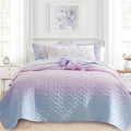 Twin Size 2 Piece Quilt Set, Bailey Printed Bedding Coverlet Set, Lightweight by SchnauzerHome