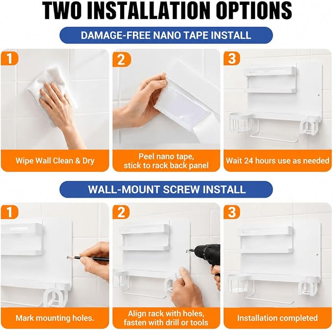 Floating Bedside Wall Shelf, 【Metal】 Wall Organizer - Image 6
