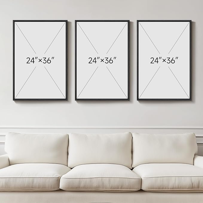Large Framed Neutral Abstract Wall Art - Image 3