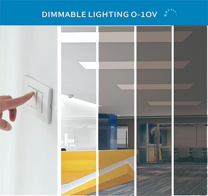 2x4 FT LED Light Flat Panel, 40-72W, 5 CCT 3K | 3.5K | 4K | 5K | 6.5K, Dimmable Recessed Drop Ceiling Lights, 3750/5000/6250/7500/9000 Lumens, Lay in Fixture for Office, 120-277V, UL DLC(54 Pack)