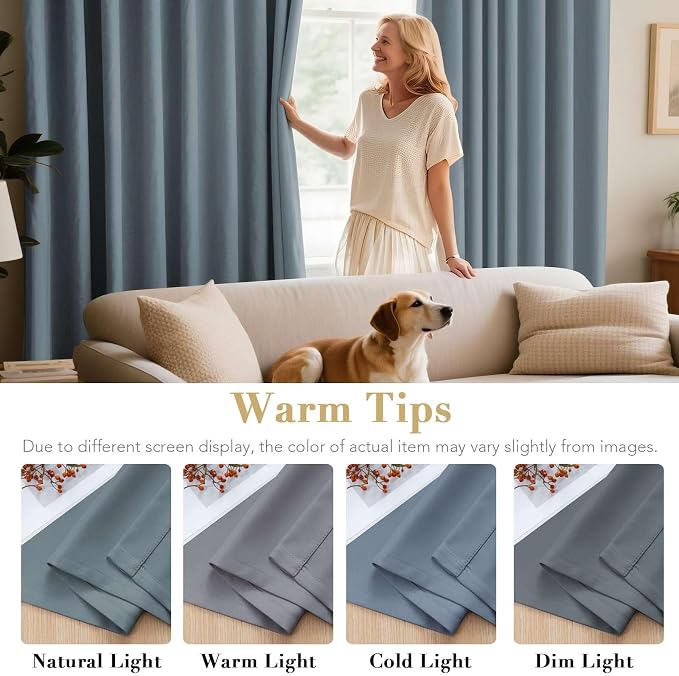 H.VERSAILTEX Soft and Smooth Blackout Window Curtain Panel, 8 Grommets Drapes - Image 5