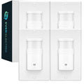 EverElectrix 4 Pack Motion Sensor Light Switch, Indoor Occupancy & Vacancy Sensor with Neutral Wire Required, Single Pole only, Adjustable Timer & Sensitivity, Title 24 Compliant, UL Certified, White