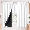 BGment White Blackout Curtains for Bedroom 63 Inch Long 2 Panels | Thermal by BGment
