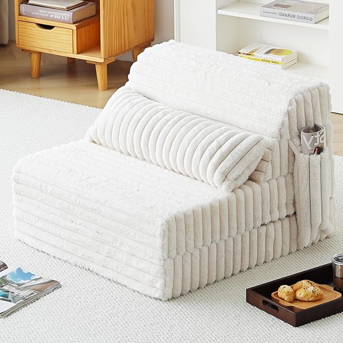 Folding Sofa Bed Convertible Sleeper Chair Mattress by TiitaHome