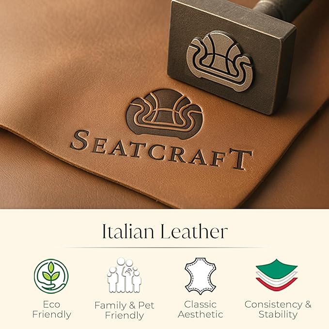 Seatcraft Diamante Zero-Gravity CoolZero Italian Leather Home Theater Seating, Power Headrest, Power Recline, Row of 3, Navy Blue