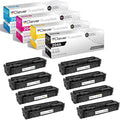 CS Replacement Toner Cartridge Compatible with HP 204A CF510A Black CF511A Cyan CF513A Magenta CF512A Yellow Color Pro MFP M180 MFP M180nw MFP M180n MFP M181fw MFP M154a 8 Color Set