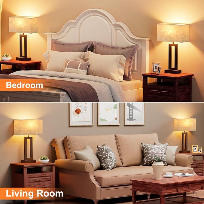 Seealle Bedroom Lamps for Night Stands - Image 7
