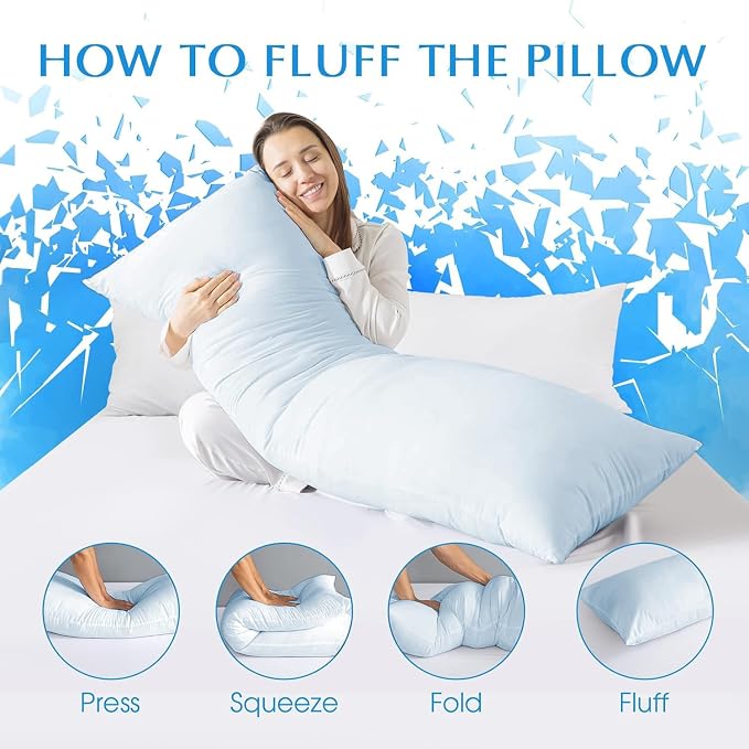 SHOUREN Large Body Pillow, Long Bed Pillow - Image 6