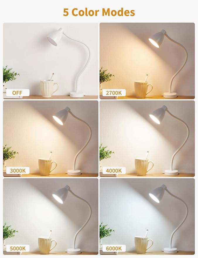 BOHON No Install Bedside Reading Light, Clip-Free Wall Mounted Lamp White | 5 - Image 2