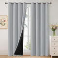 YoungsTex 100% Blackout Curtains 84 Inch Length, Thermal Insulated Drapes by YoungsTex