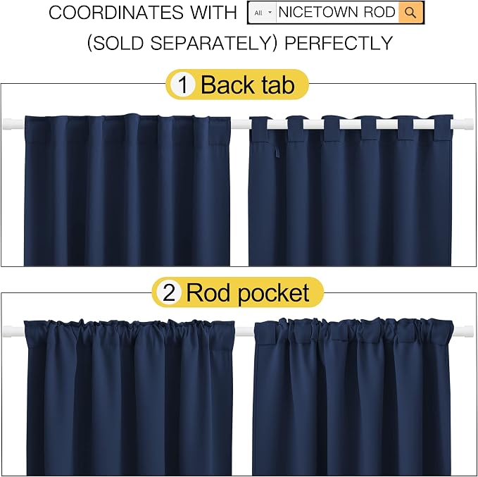 NICETOWN Vertical Blinds Window Curtain Panels - Image 3