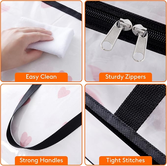 Lifewit 2 Pack Clear Clothes Storage Bags, 110L Plastic Blanket Storage Bag - Image 7