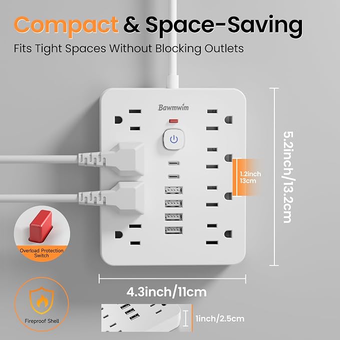 Surge Protector Power Strip - Image 5