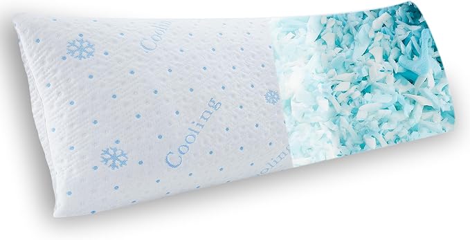 Dreamood Cooling Body Pillow Shredded Foam by Dreamood