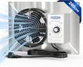 ALORAIR 260 CFM Stainless Steel Crawl Space Vent Fan - Air Out Crawlspace Ventilation Fan with Humidistat Dehumidistat, IP55 Exhaust with Isolation Mesh for Foundation Basements Garage Attic