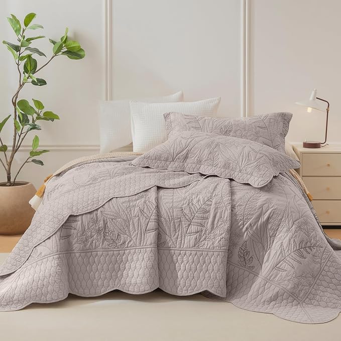 CozyTide Oversized King Bedspread 118"x106", Pre-Washed Cotton Oversized King - Image 9