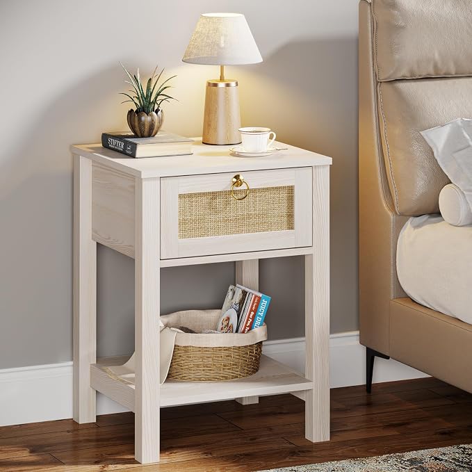 Eclatara Rattan Nightstand Set of 2 - Image 9