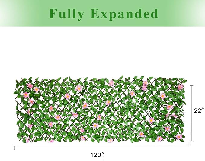 Expandable Faux Ivy Fence Privacy Screen - Image 5