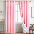 Diraysid 100% Blackout Curtains Pink Linen Curtains by Diraysid%2C+refresh+your+life