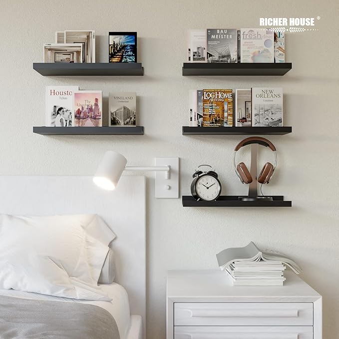 RICHER HOUSE 5-Set Floating Shelves - Image 4