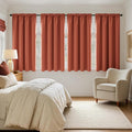 MIULEE Burnt Orange Blackout Curtains 4 Panels Set 72 Inch Length Bedroom | by MIULEE