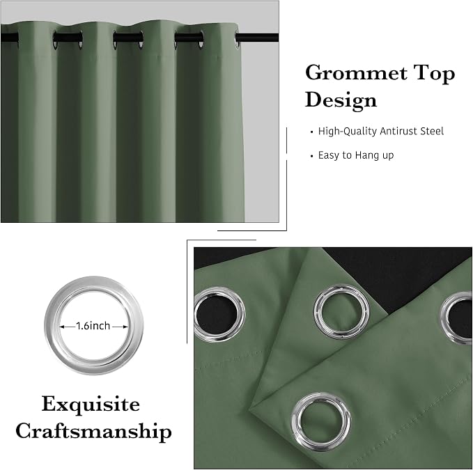 RYB HOME 100% Blackout Curtains - Image 2