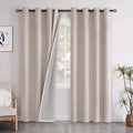 YoungsTex Linen Blackout Curtains 80 Inch Length by YoungsTex