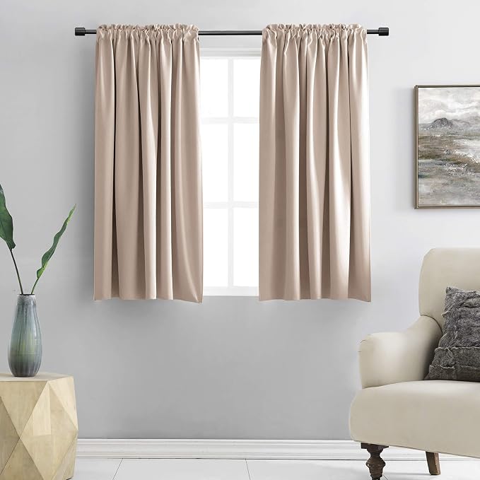 48 Inch Curtains for Boy's Room by DONREN
