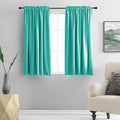 Turquoise Blackout Curtains for Bedroom by DONREN