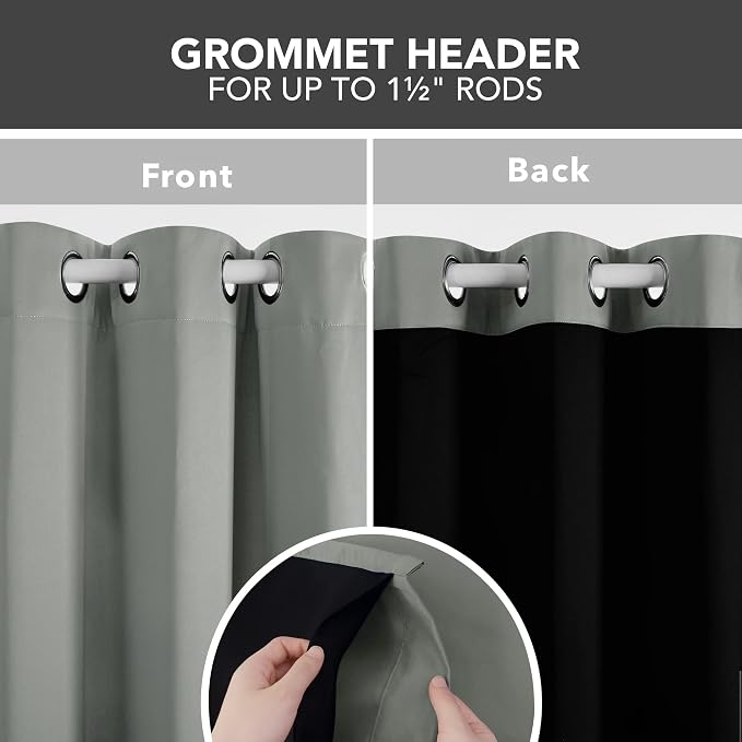 Deconovo 100% Blackout Curtains - Image 6