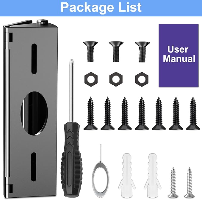 Pyfhy R/ing Doorbell Angle Mount Adjustable 35 to 55 Degree Compatible with Wired Doorbell Pro/Plus, Camera Door Mount Wedge Kit, Left/Right Universal Installation Corner Holder for Apartment Door