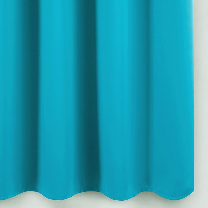 Teal Blackout Curtains/52 x 45 Inch Length Kids Curtains/Set of 2 Panels - Image 9