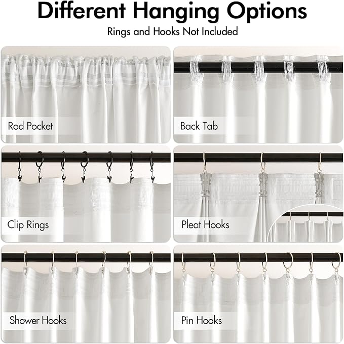 MIULEE White Velvet Pinch Pleat Blackout Curtains W52 X L84 Inches | 2 Panels - Image 2