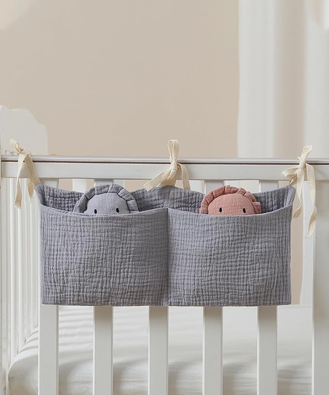 Baby Bedside Hanging Bags Storage Organizer Milk Bottle Toy Crib Baby Nappy-Bag - Image 2
