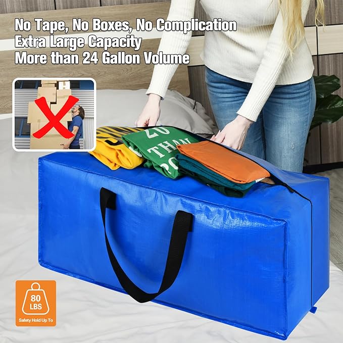 Heavy Duty Blue Moving Bags - Image 4