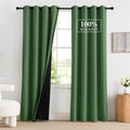 NICETOWN Forest Green Blackout Curtains 84 Inches Long by NICETOWN