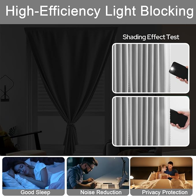 Self Adhesive Curtains, No Drilling Rodless Design - Image 3