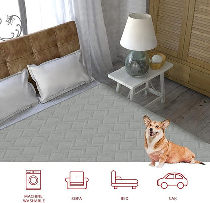 Moonsea Waterproof Dog Bed Cover Pet Blanket Sofa with Non-Skid Bottom, Couch Cover for Dogs, Mattress Protector Furniture Protector(86" X 82")