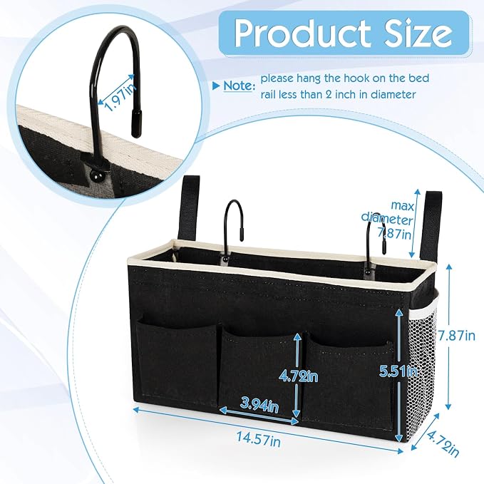 Bedside Caddy Bedside Storage Bag - Image 2