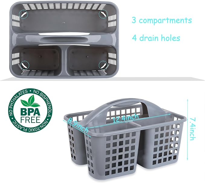 Portable Shower Caddy Basket Plastic Storage Basket - Image 5