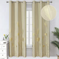 Window Curtains 96 Inch Extra Long Blackout Curtains Palm Tree and Wheat by ESTELARTEXTILER