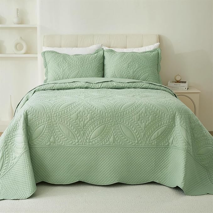 Cmfshape King Bedspread 106"x96", 3 Piece King Quilt by cmfshape-quiltset
