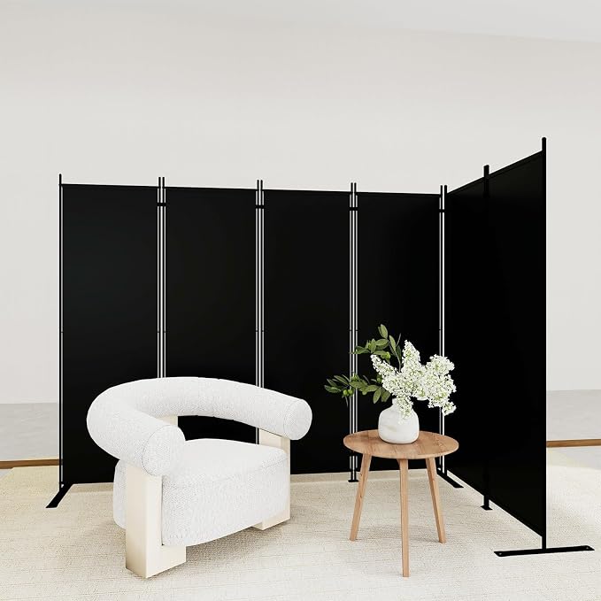 T&Jero 6-Panel Folding Room Divider, 6ft Tall Portable Privacy Screen Wall - Image 6