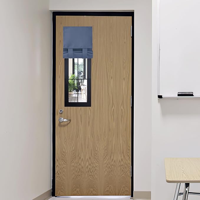 RYB HOME Classroom Door Window Cover Lockdown Shades Blackout, No Drill | by RYBHOME