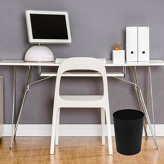UUJOLY Plastic Small Bathroom Trash Can Wastebasket Garbage Can, Laundry Room - Image 3